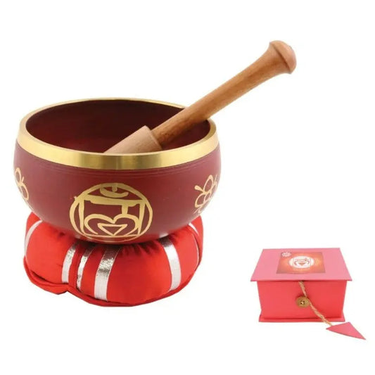 Root Chakra (Muladhara) Tibetan Hand Painted Singing Bowl | Mediation Healing | Sound Healing| Mindfulness| ΰ€² First Chakra 7chakrasrus