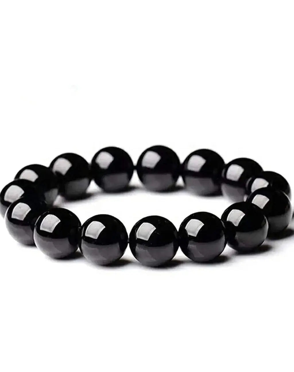 Black Tourmaline "I Guard Souls" Beaded Bracelet 7chakrasrus