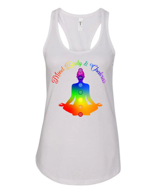 Mind Body & Chakras Women's Racerback Tank 7Suns Apparel