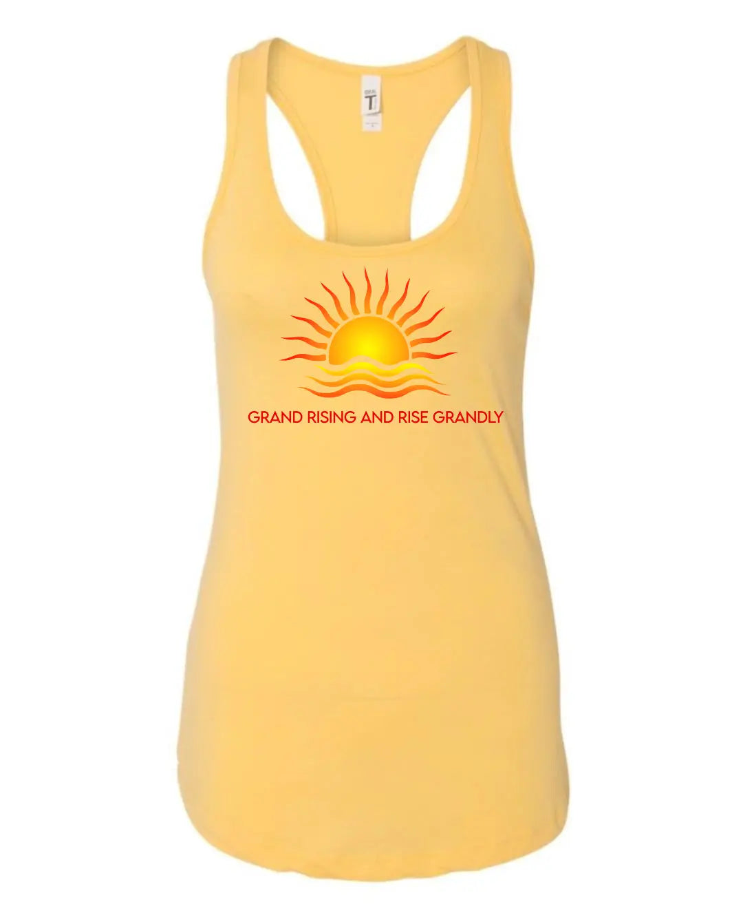Women's Racerback Tank -  Grand Rising and Rise Grandly 7Suns Apparel