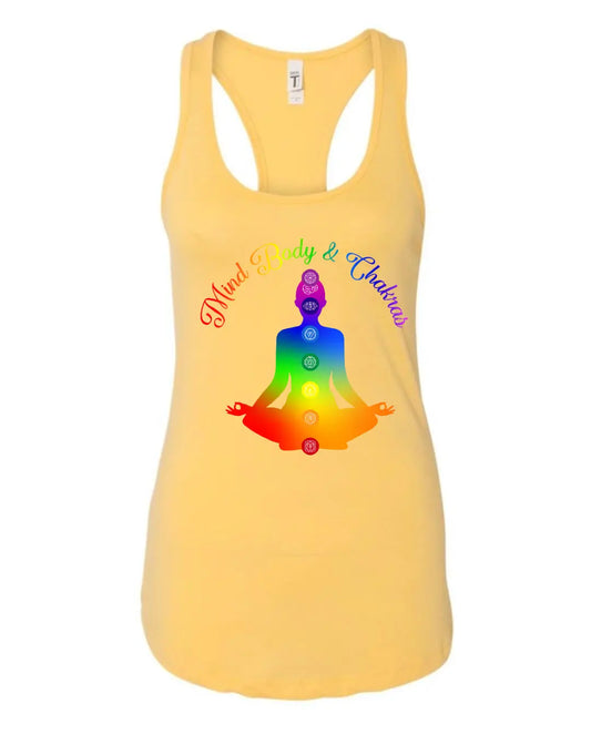 Mind Body & Chakras Women's Racerback Tank 7Suns Apparel