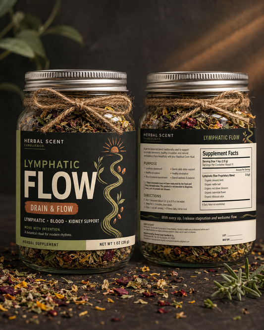Lymphatic Flow — Drain & Flow Herbal Blend Herbal Scent Candle & Co.