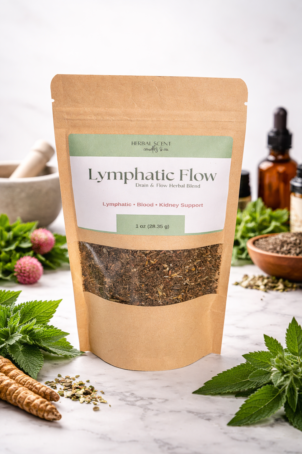 Lymphatic Flow — Drain & Flow Herbal Blend Herbal Scent Candle & Co.