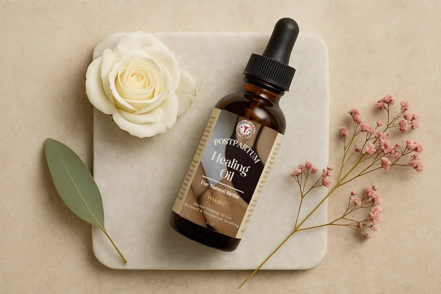 Postpartum Healing Oil — Phase 1: For Natural Births