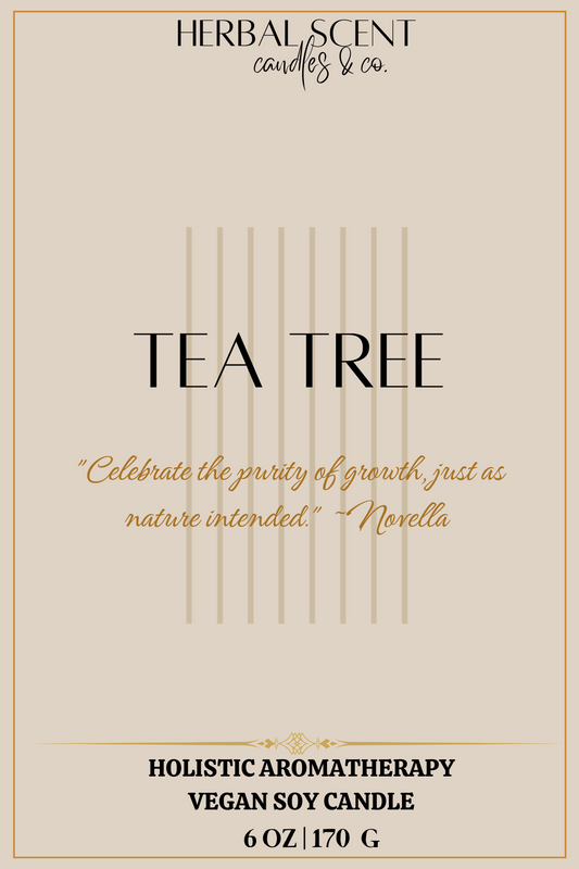 Tea Tree | Holistic Aromatherapy Vegan Soy Candle (Choose Your Wick)