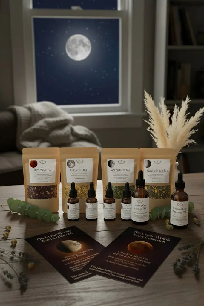 The Lunar Womb Reset | Herbal Ritual for Hormone & Uterine Health Herbal Scent Candles & Co.