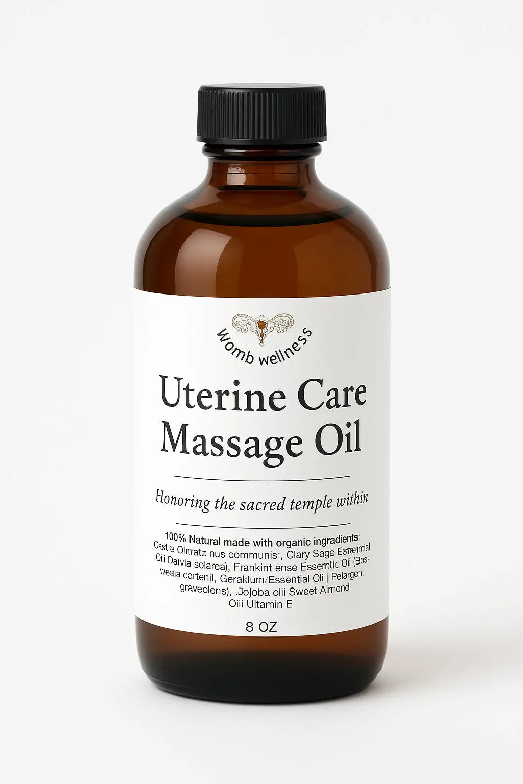 Uterine Care Massage Oil | Natural Menstrual & Fibroid Relief Herbal Scent Candles & Co.