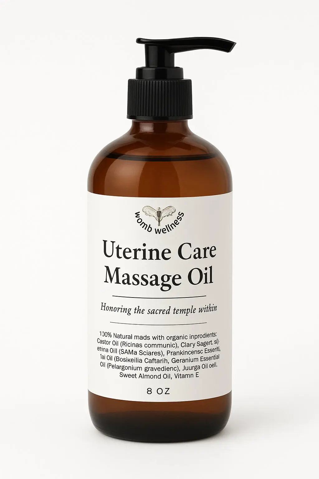Uterine Care Massage Oil | Natural Menstrual & Fibroid Relief Herbal Scent Candles & Co.