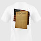 US Constitution over Flag