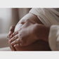 1st trimester belly massage for nausea relief using belly butter