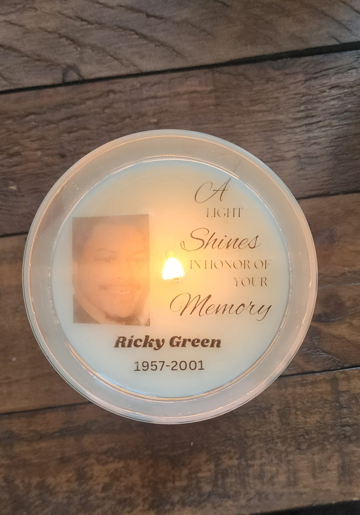 A Light Shines In Your Honor—Remembrance Candle