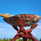 Handmade Wooden Cobra Tripod Stand | For Abalone Shells, Smudge Bowl, Crystal Balls 7chakrasrus
