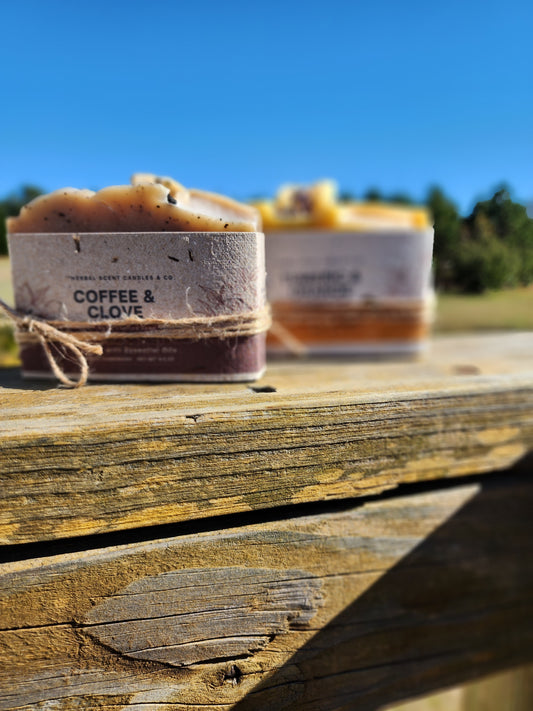 Natural Coffee & Clove Exfoliating Soap | Handmade Organic Soap