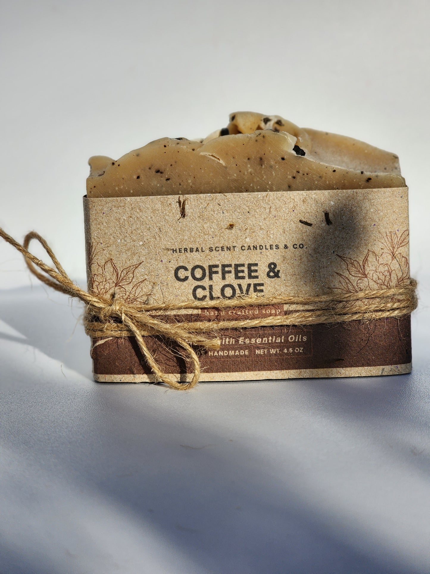 Natural Coffee & Clove Exfoliating Soap | Handmade Organic Soap