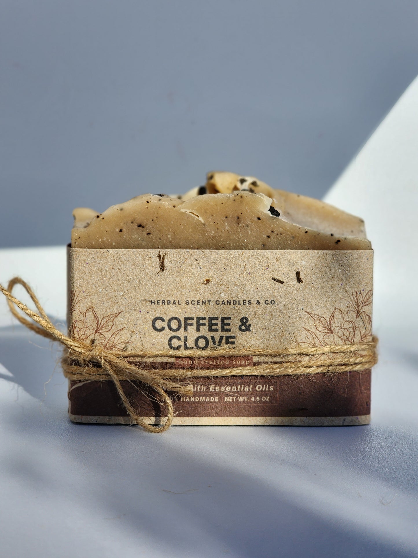 Natural Coffee & Clove Exfoliating Soap | Handmade Organic Soap