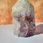 Natural Agate with Amethyst  Druze 7chakrasrus