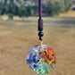 Orgonite 7Chakras Crystal Luminous Meditation Pendant | EMF Protection Jewelry 7chakrasrus
