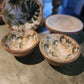 Citrus Lemon-Mango Wood Bowl Candle Set Herbal Scent Candles & Co.