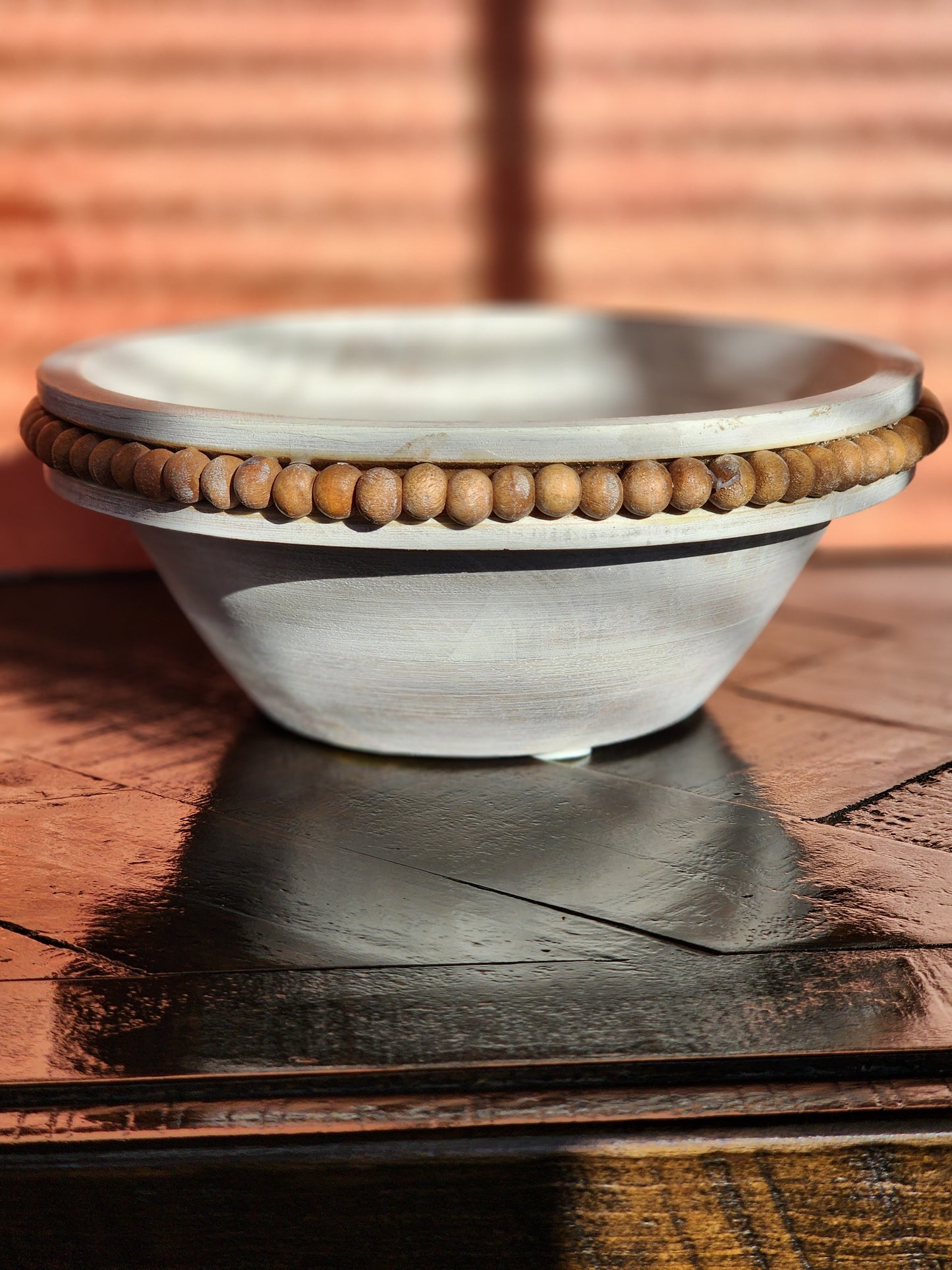 Palo Santo & White Sage Beaded Energy Cleansing 2-wick Candle Bowl | Aromatherapy