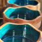Customized "Green Energy" Acacia Wood Candle Bowl 7chakrasrus