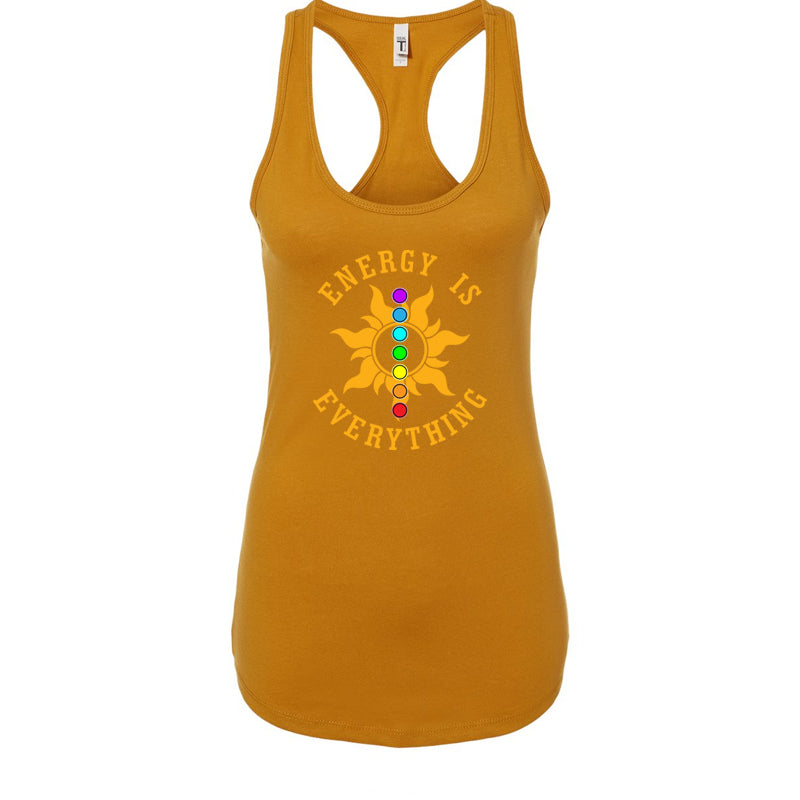 Energy Is Everything Women's Racerback Tank - Sun Chakra