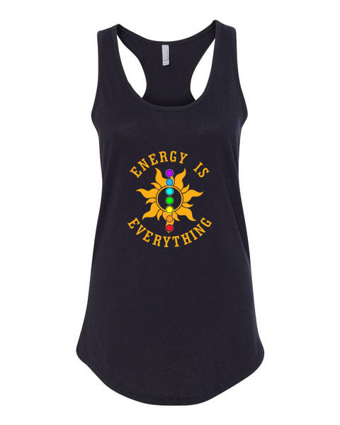 Energy Is Everything Women's Racerback Tank - Sun Chakra