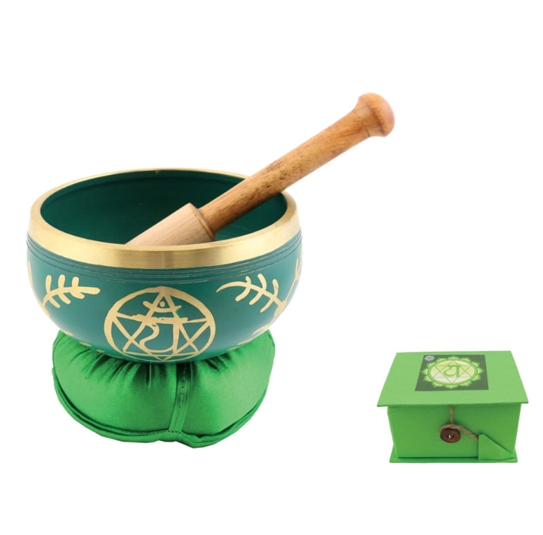 Heart Chakra (Anahata) Tibetan Hand Painted Singing Bowl | Mediation Healing | Sound Healing | Subtle Body | य Fourth Chakra