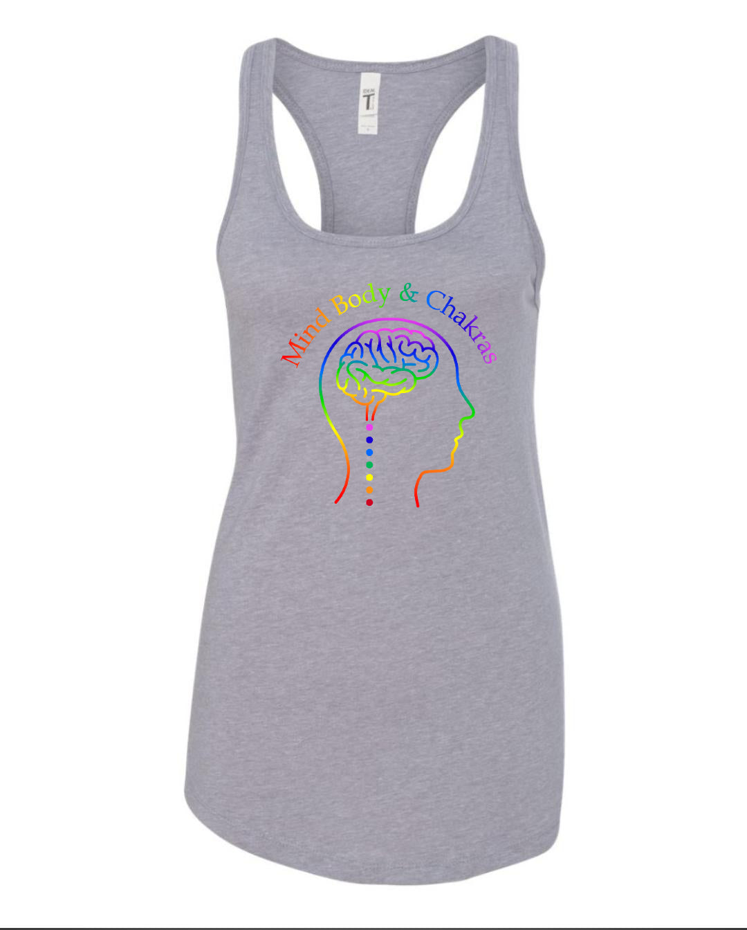 Mind Body & Chakras Women's Racerback Brain Tank