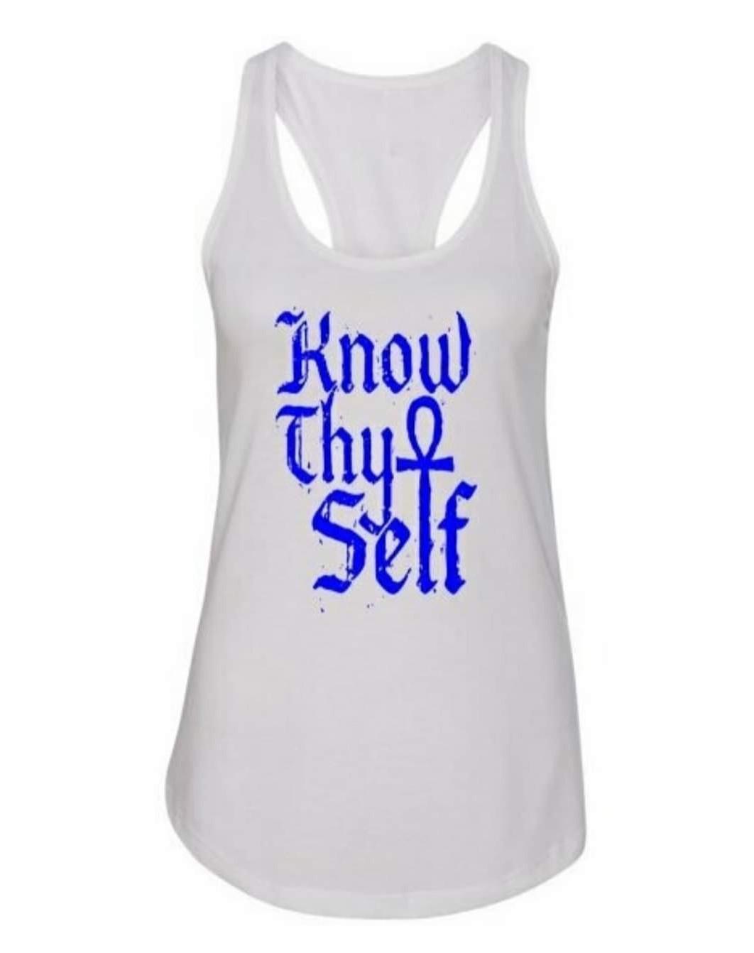 Know Thyself, Women's Racer Back Tank Top