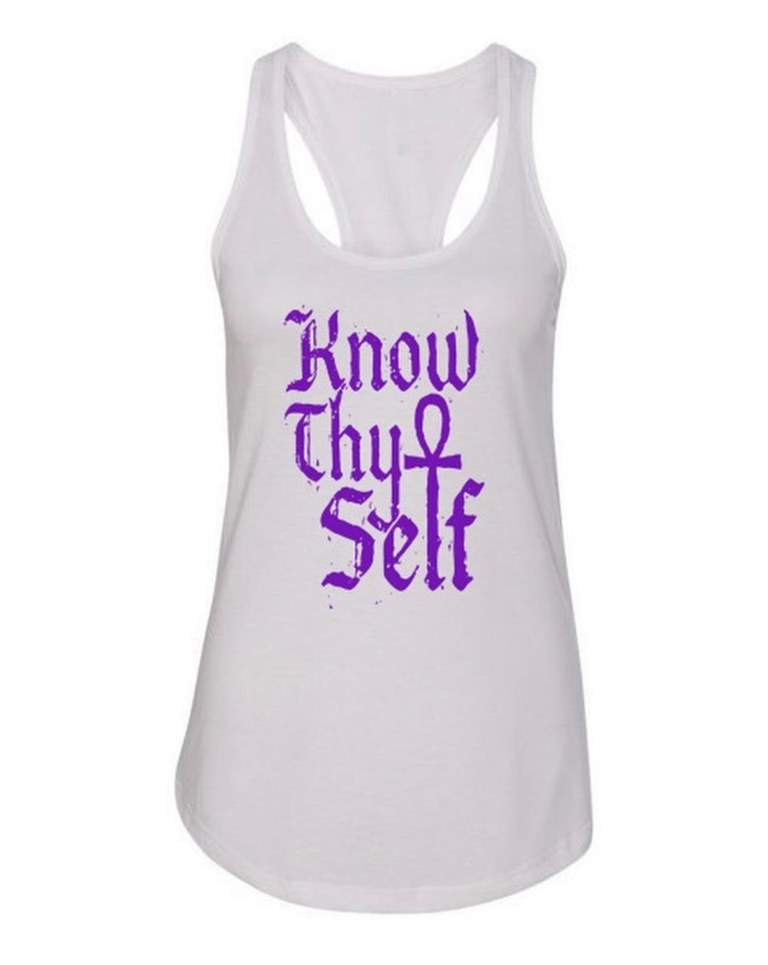 Know Thyself, Women's Racer Back Tank Top