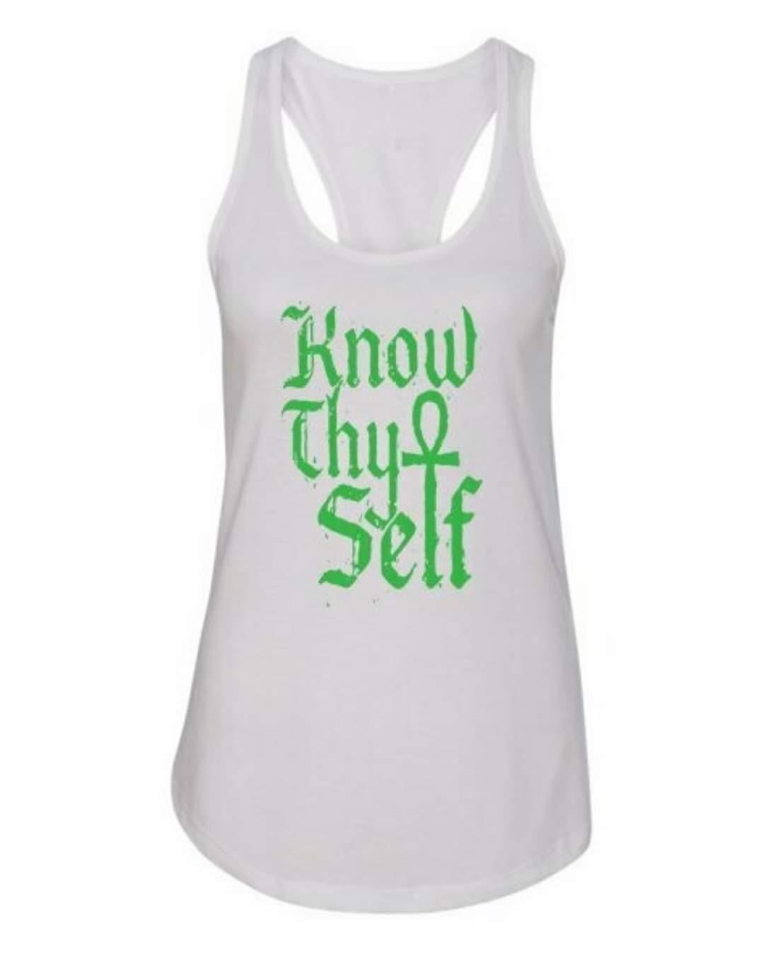 Know Thyself, Women's Racer Back Tank Top