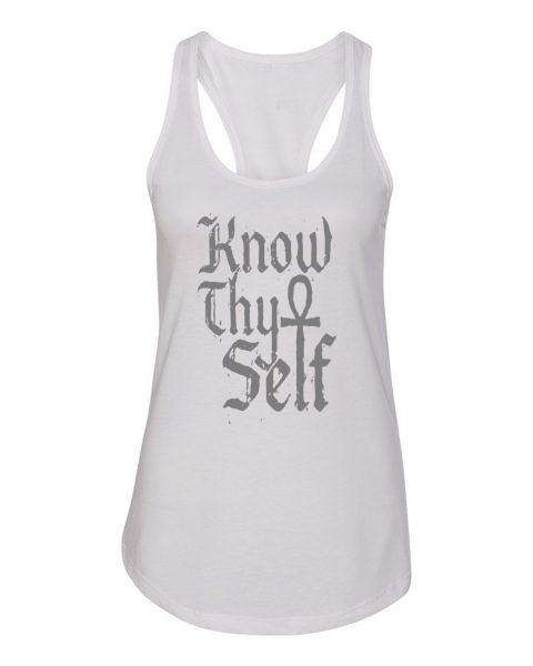 Know Thyself, Women's Racer Back Tank Top