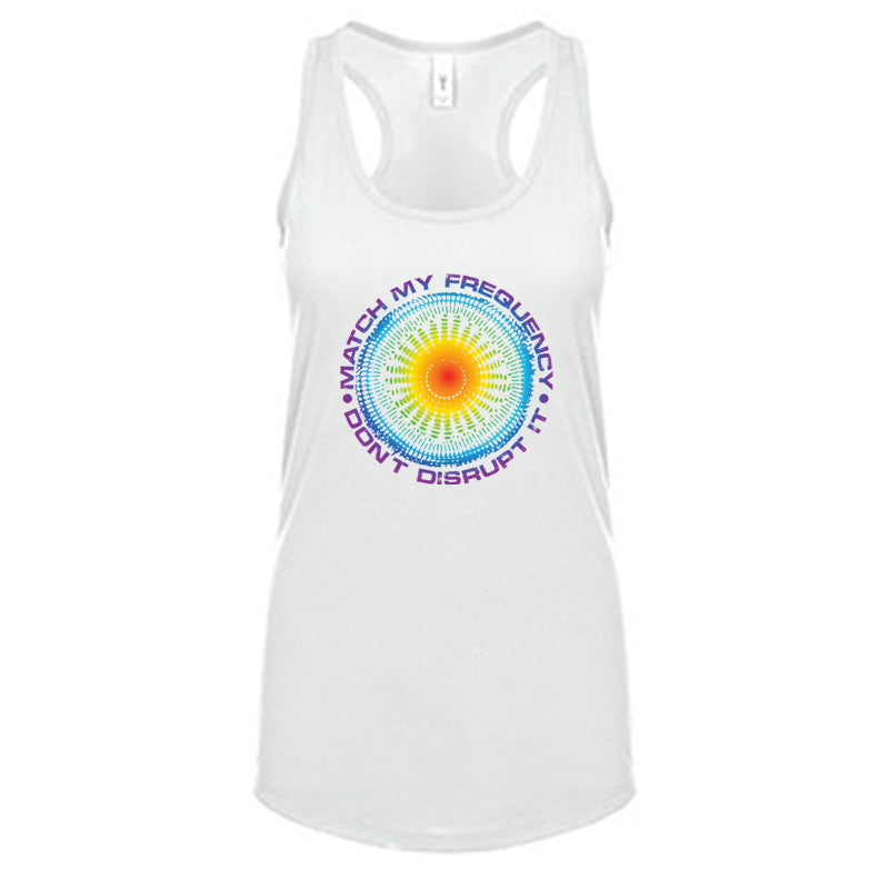 Match My Frequency Women's Racerback Tank Top