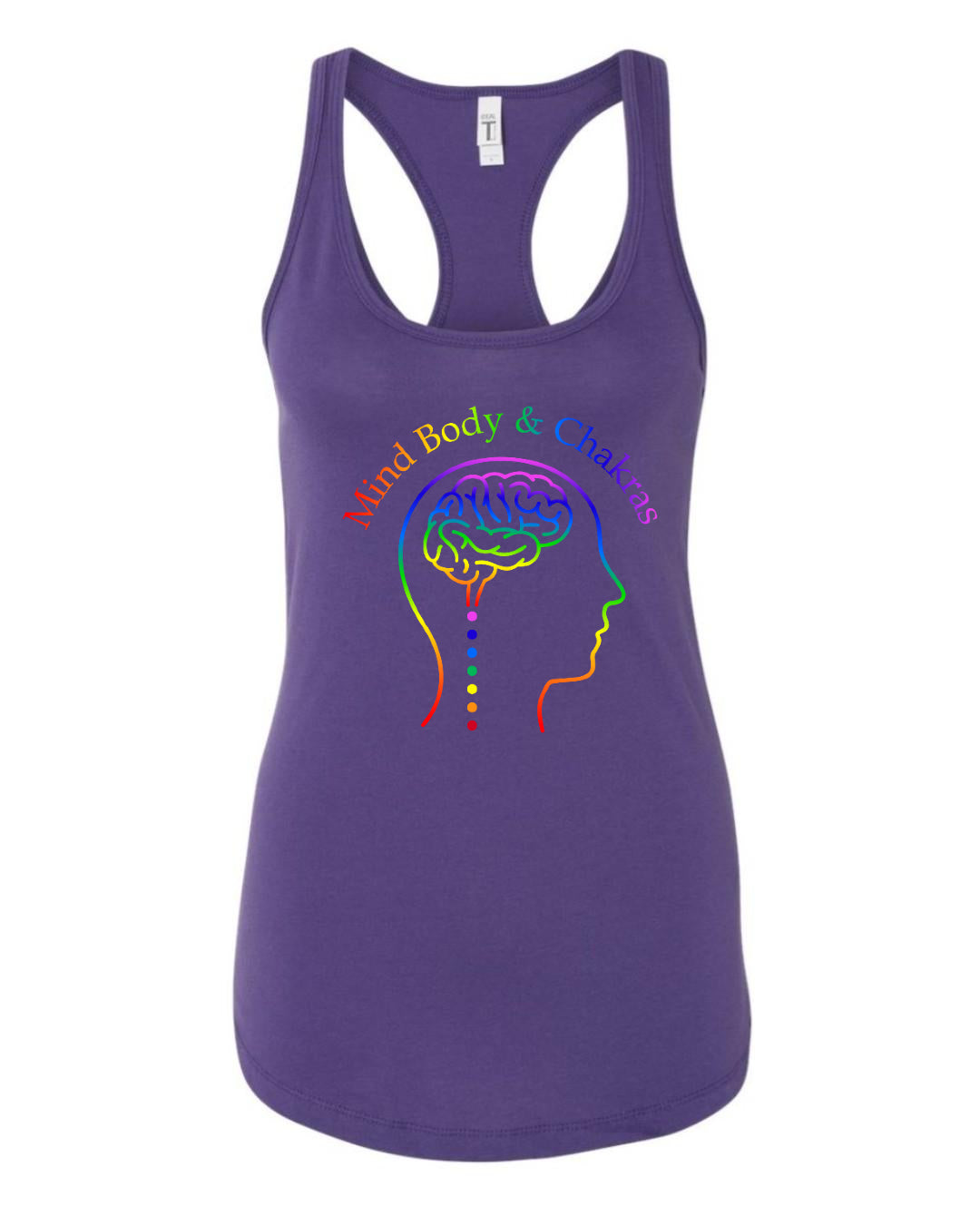 Mind Body & Chakras Women's Racerback Brain Tank