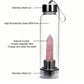 Positively Charged Crystal Infused Water Bottle With Natural Point Healing Wand 7chakrasrus
