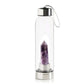 Positively Charged Crystal Infused Water Bottle With Natural Point Healing Wand 7chakrasrus