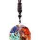 Orgonite 7Chakras Crystal Luminous Meditation Pendant | EMF Protection Jewelry 7chakrasrus