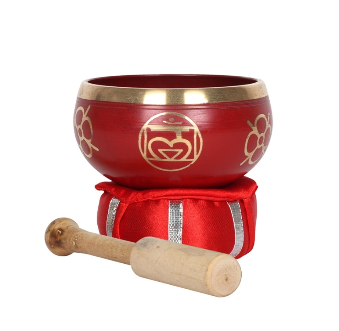 Root Chakra (Muladhara) Tibetan Hand Painted Singing Bowl | Mediation Healing | Sound Healing| Mindfulness| ल First Chakra