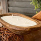 Customized 3-Cotton Wicks Hand Poured Dough Bowl Candle Herbal Scent Candle & Co.
