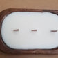 Customized 3-Natural Wooden Wicks Hand Poured Dough Bowl Candle 7chakrasrus