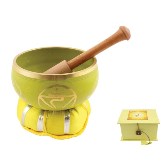 Solar Plexus Chakra (Manipura) Tibetan Hand Painted Singing Bowl | Mediation Healing | Sound Healing| Mindfulness|  र  Third Chakra
